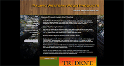 Desktop Screenshot of pacificwesternwoodproducts.com